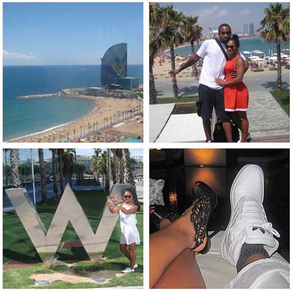 Tahirah Sharif spending quality of time with her boyfriend on Barcelona, Spain.